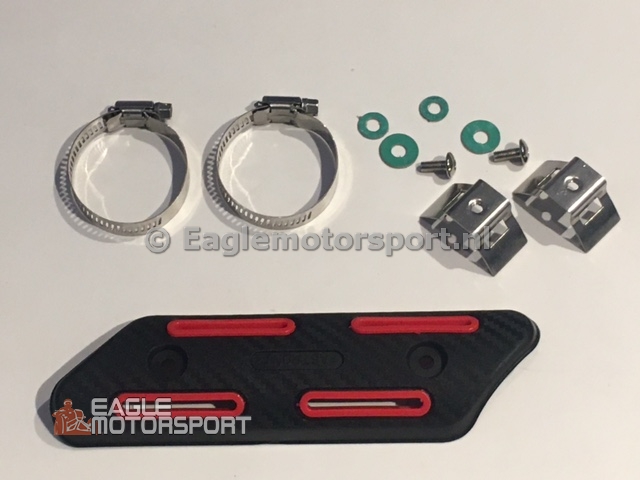 Hitteschild (zwart-rood) 50 mm x 190 mm